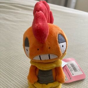 Scrafty Pokemon Fit with Mini Keychain Sitting Cuties Plush Pokemon Center